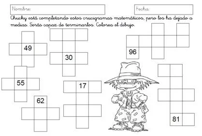 Crucinumeros matematicos - Imagui