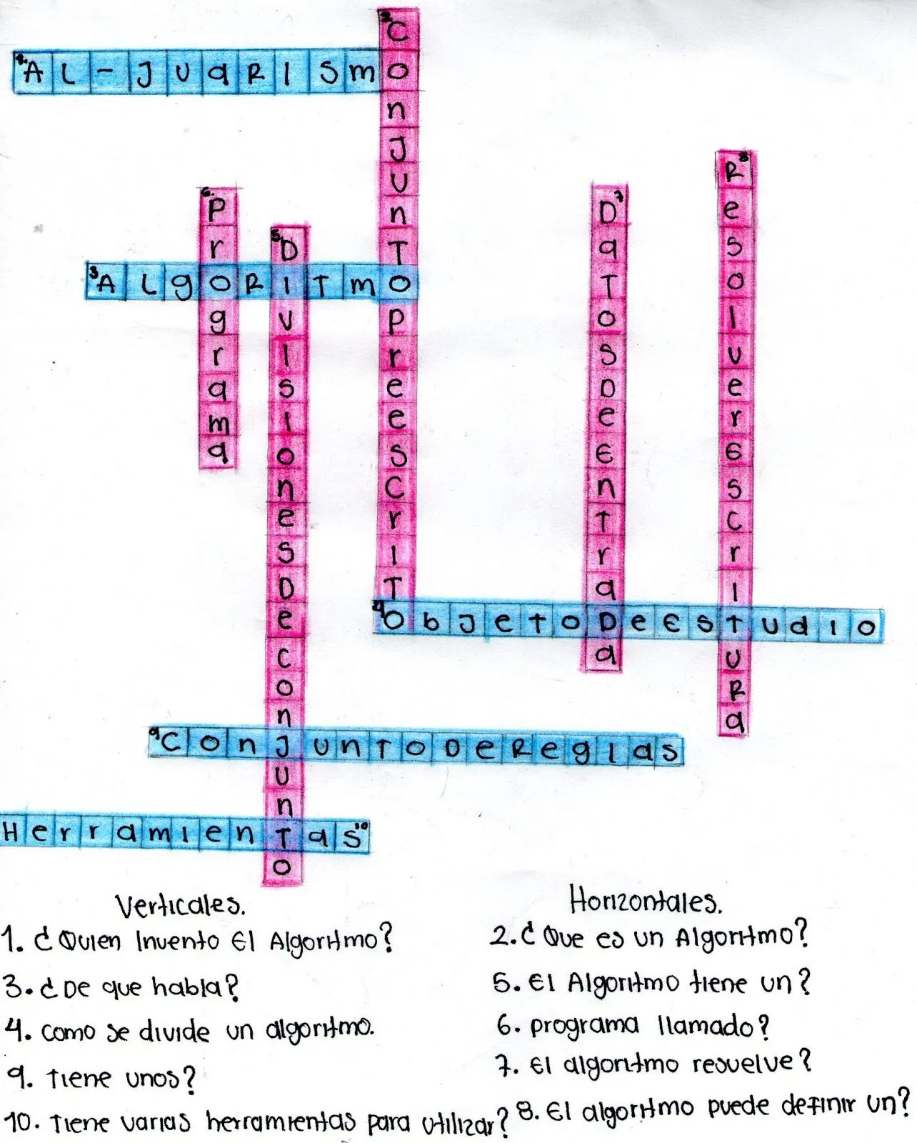 Trabajo De Crusigramas: Crusigramas