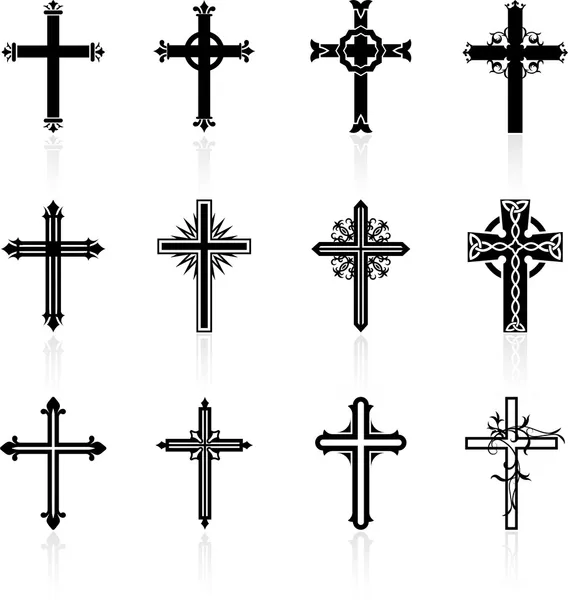 Cruz diseño colección religiosa — Vector stock © iconspro #6029828