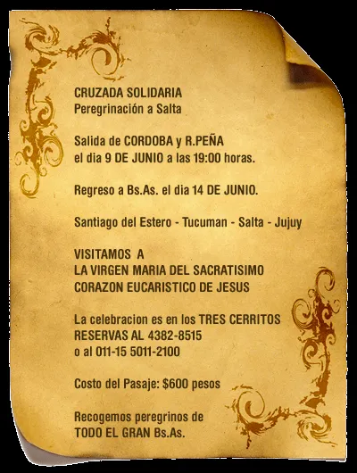 Cruzada Solidaria | Peregrinación a Salta