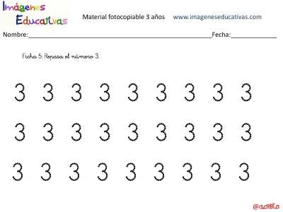 Cuadernillo de 40 actividades para 3 años, Educación Preescolar