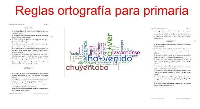 Cuadernillo de reglas de ortografía para Primaria -Orientacion Andujar