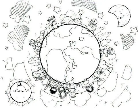 Dibujos para colorear de la raza de humanos del mundo - Imagui