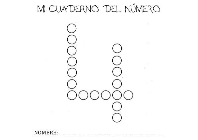 Mi cuaderno del numero 4