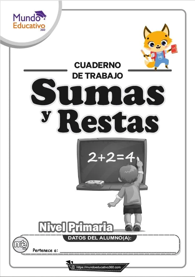 Cuaderno de Trabajo SUMAS Y RESTAS pdf 