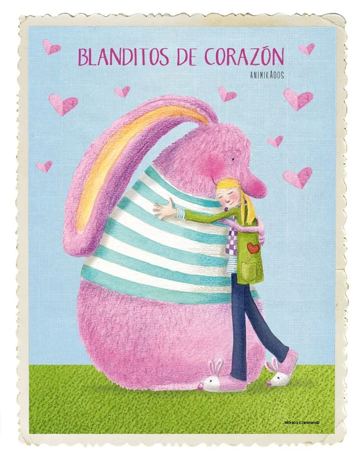 Cuaderno de viaje: Abrazo de oso, bueno... de conejo gigante y peludo.