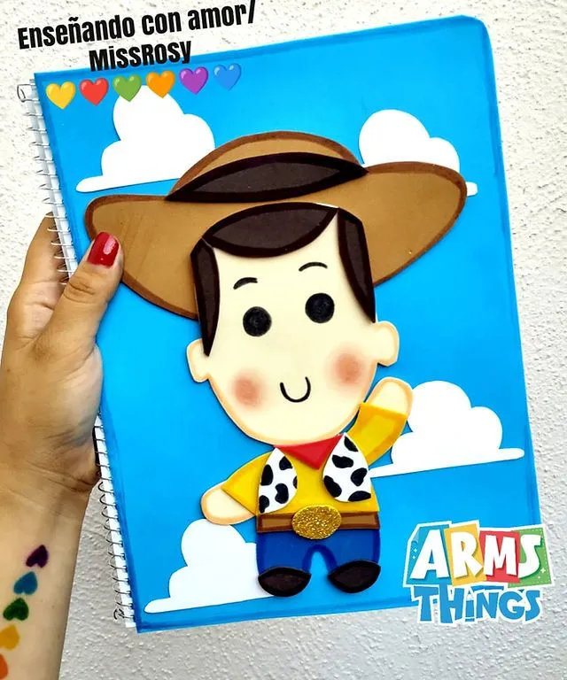 Cuadernos decorados Woody 