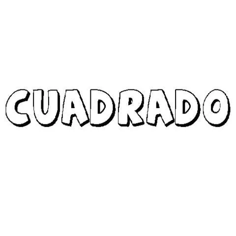 CUADRADO: Dibujos para colorear