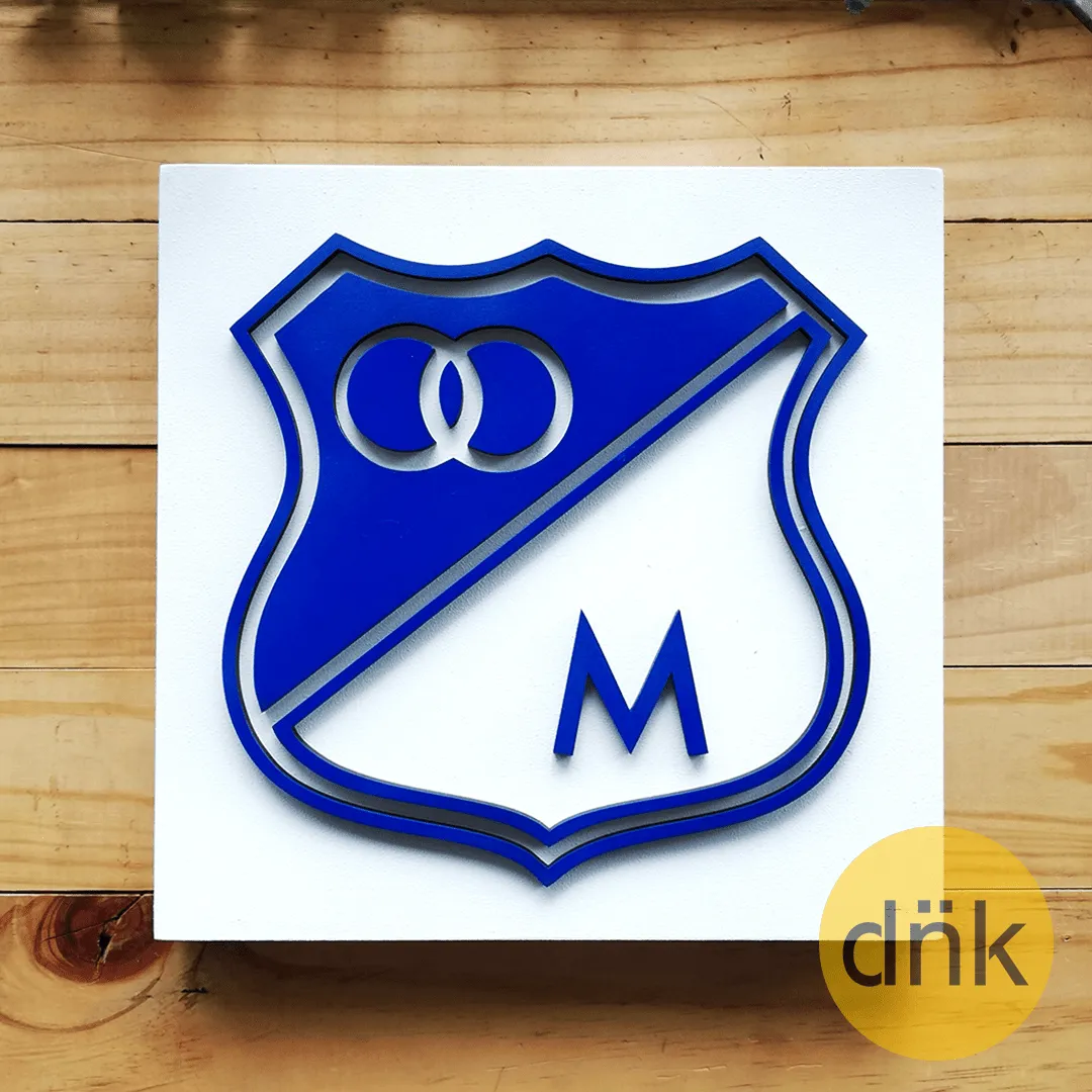 Cuadro 3D Escudo Millonarios – dnk.col