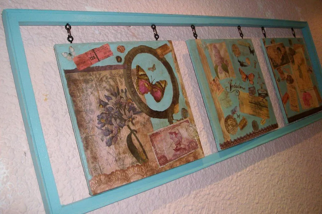 mi cuadro de decoupage | Aprender manualidades es facilisimo.
