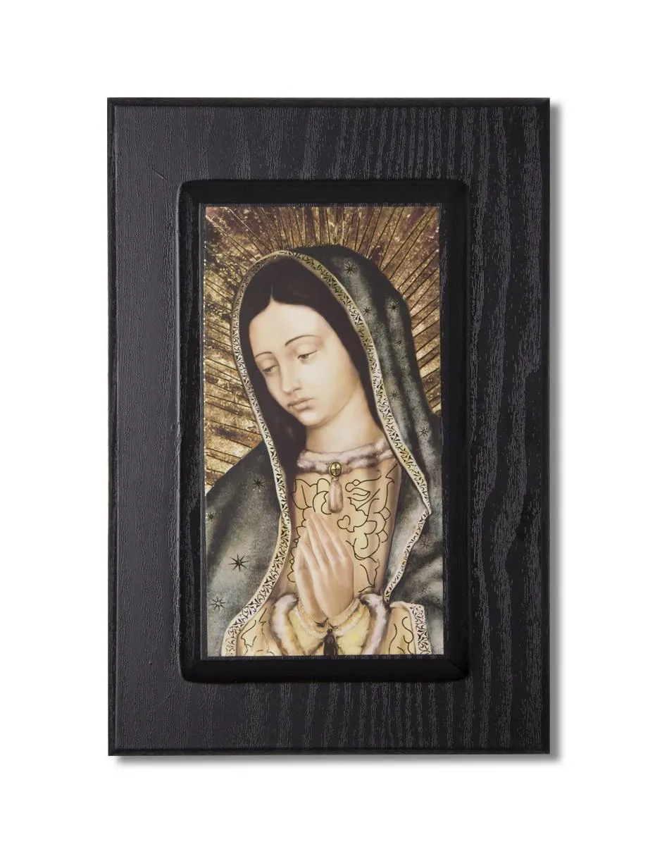 Cuadro de la Virgen de Guadalupe Religioso negro