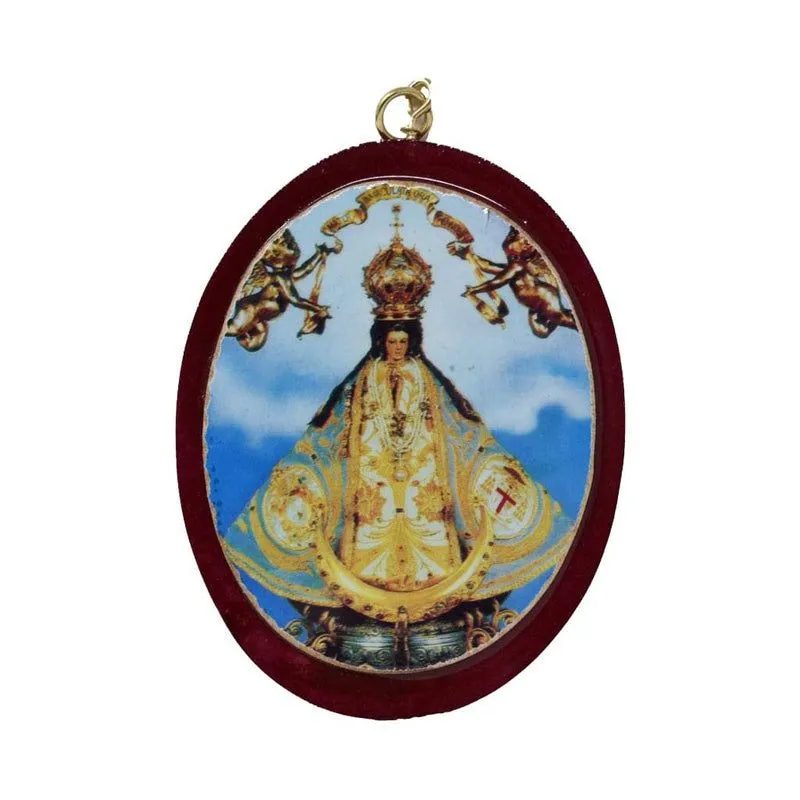 Cuadro de la Virgen de San Juan de los Lagos, Ovalo 10x13cm