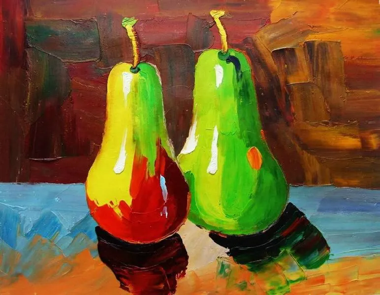 Cuadros abstractos de frutas - Imagui