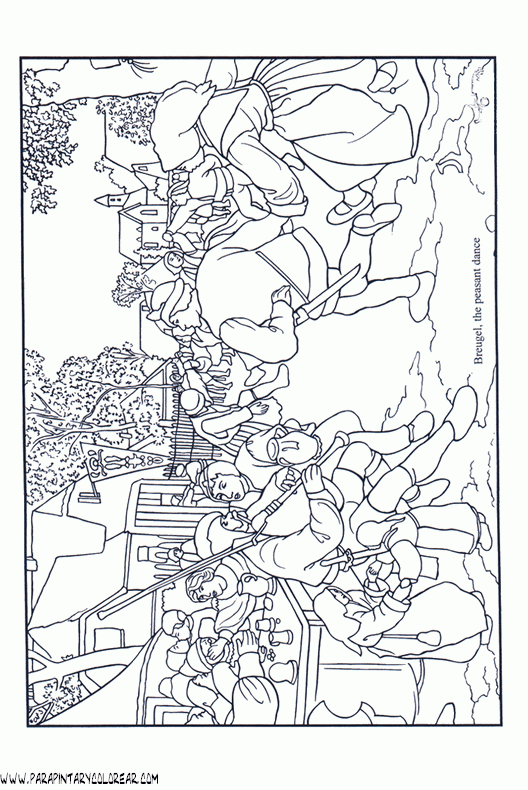 Más cuadros para colorear de pintores de famosos | laclasedeptdemontse