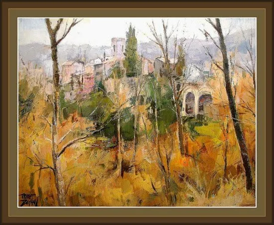 CUADROS-ERNEST DESCALS-PINTURAS: RUPIT -PAISAJES DE OTOÑO -ERNEST ...