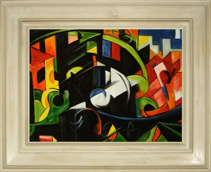 Cuadros famosos, Cuadros de Franz Marc con marco blanco, Pintura ...