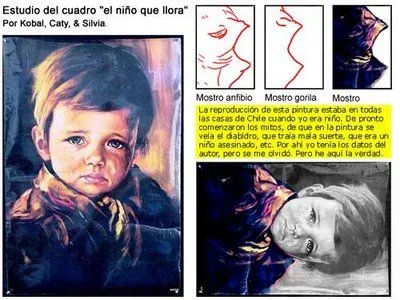 Los cuadros de niños que lloran