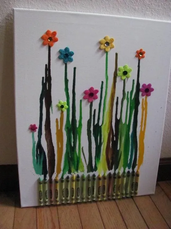 Cuadros con pinturas Crayolas - Paperblog