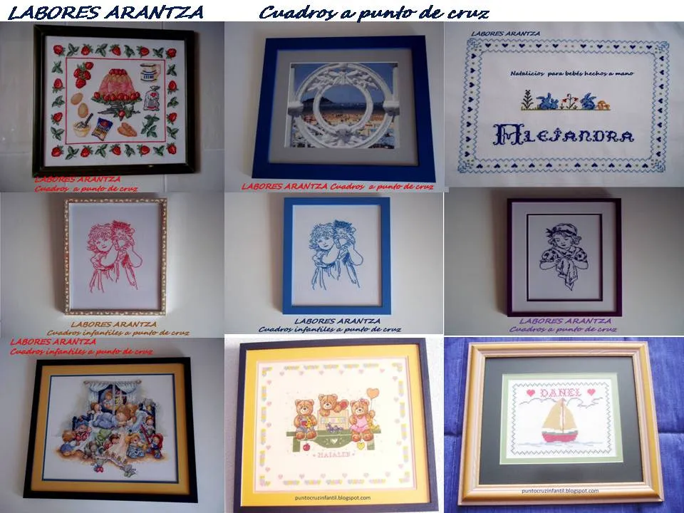 CUADROS A PUNTO DE CRUZ/CROSS STICH- PICTURES | UNIVERSO INFANTIL ...