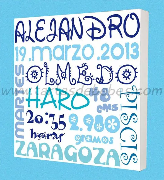 Cuadros y regalos originales para bebés | DECORACIÓN BEBÉS