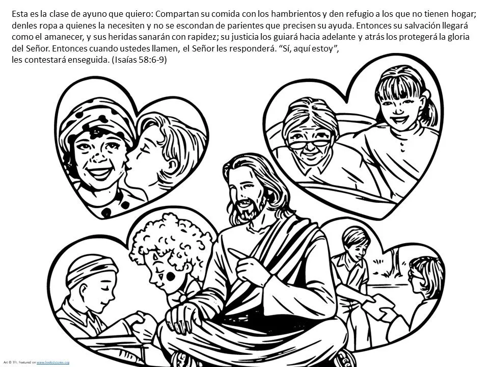 Cuaresma: Versículos de la Biblia para colorear – Free Kids Stories