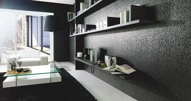 CUBICA NEGRO 13"X40" - Modern - Living Room - by Porcelanosa USA