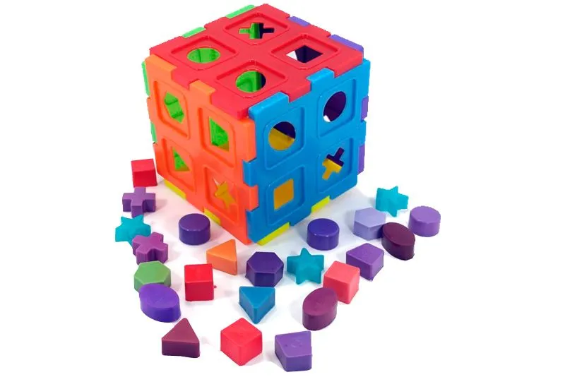 CUBO DE ENSARTE 16 CM, ROMPECABEZAS DIDÁCTICO, 24 FIGURAS ...