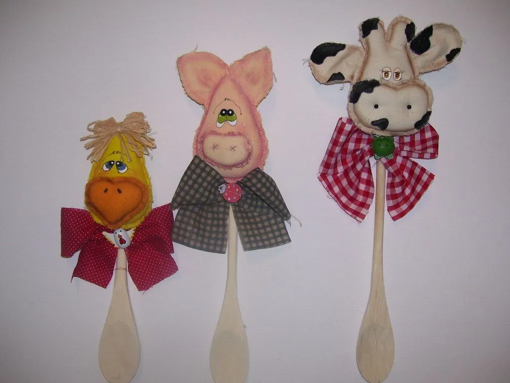 Cucharas de madera decoradas | Flickr - Photo Sharing!