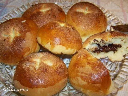 La cucharita de azúcar: Panes rellenos de chocolate fondant