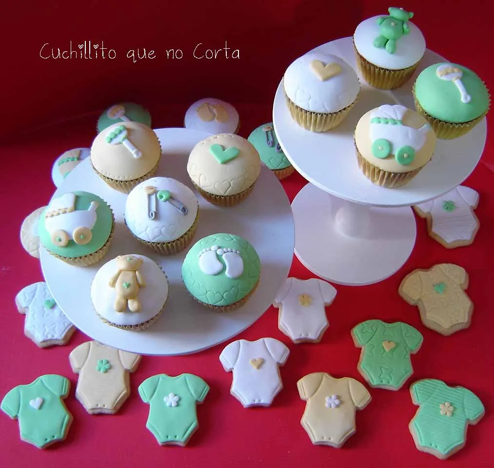 Cuchillito Que No Corta: Baby Shower Cupcakes & Cookies