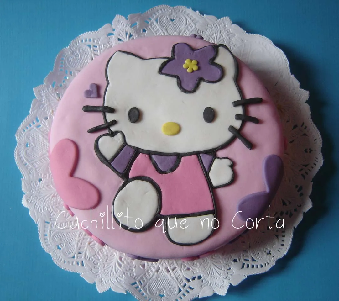 Cuchillito Que No Corta: Torta Hello Kitty