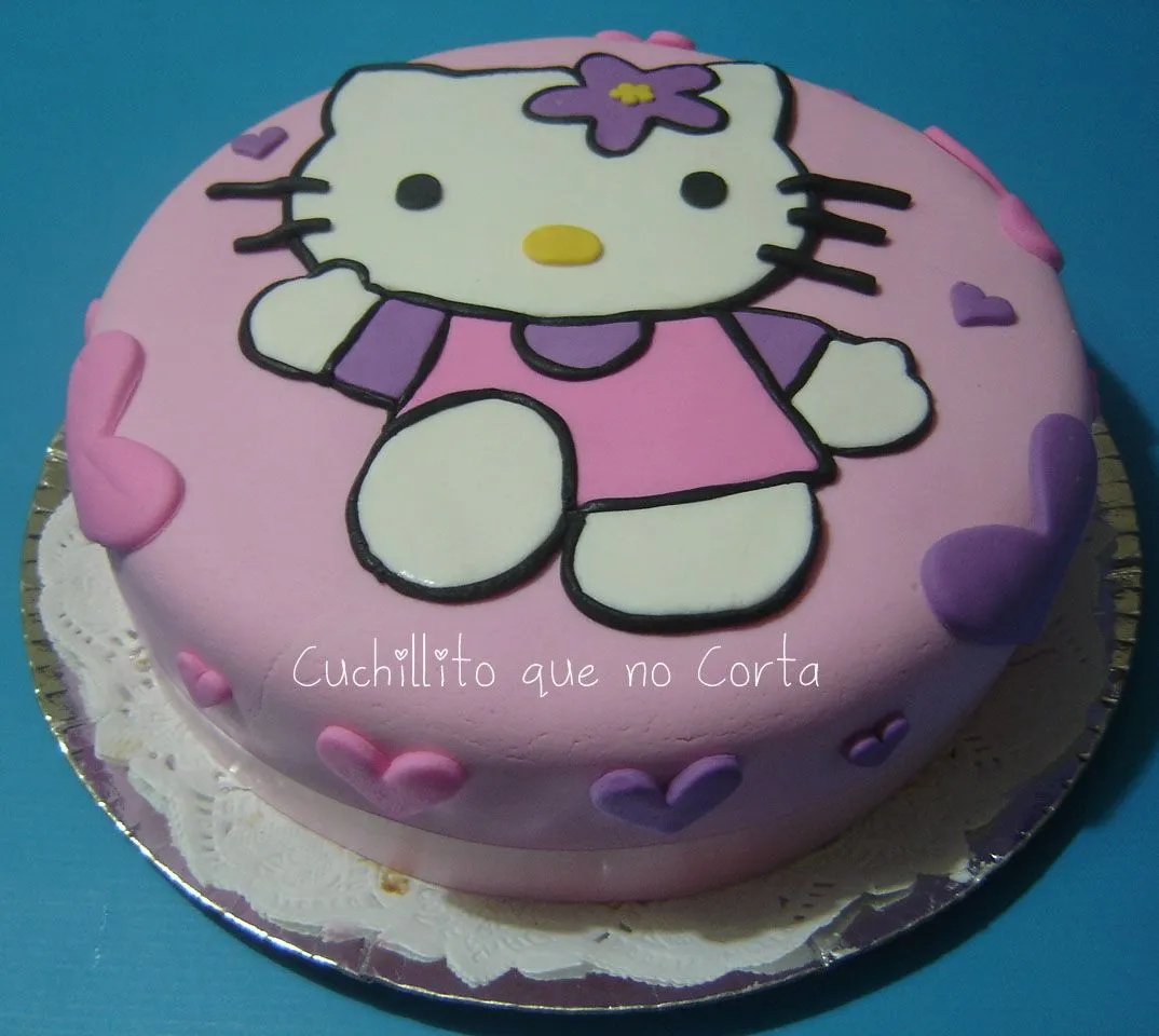 Cuchillito Que No Corta: Torta Hello Kitty