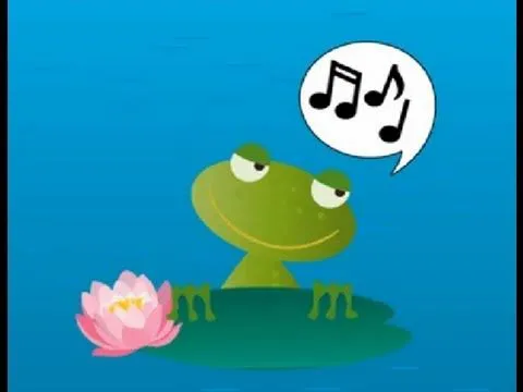 Cuckoo, a frog was singing. Canción infantil en inglés