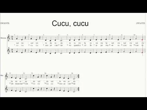 Cucu, cucu Paritura , notas, letra - YouTube