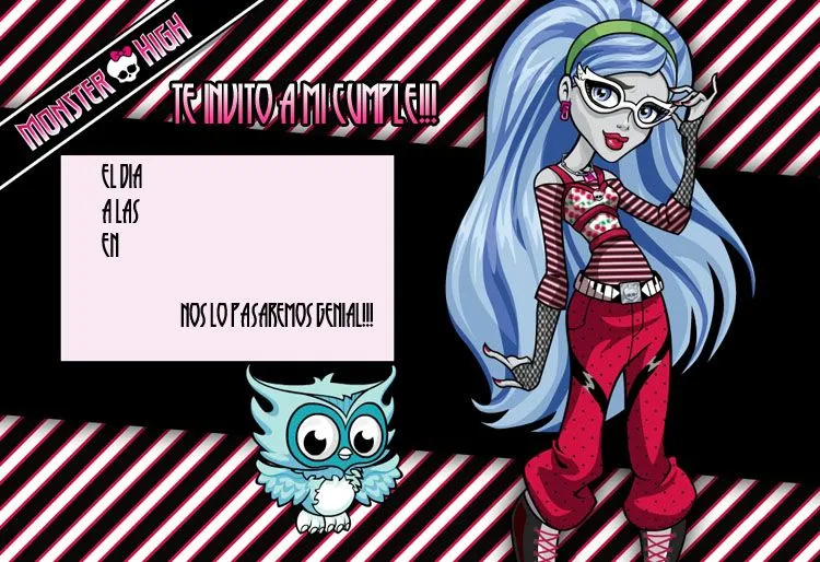 Feliz cumpleaños de las Monster High - Imagui