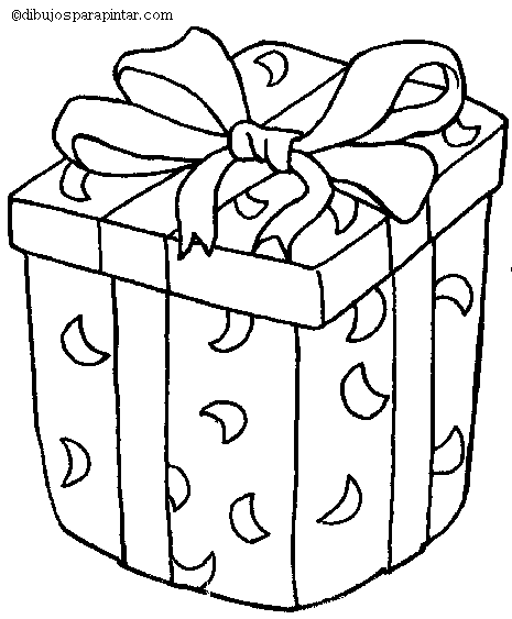 Dibujo de regalo para colorear - Imagui