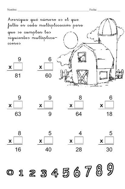 TE CUENTO UN CUENTO: Ejercicio de la tabla del 9