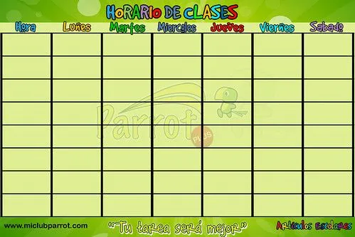 TE CUENTO UN CUENTO: HORARIO DE CLASES