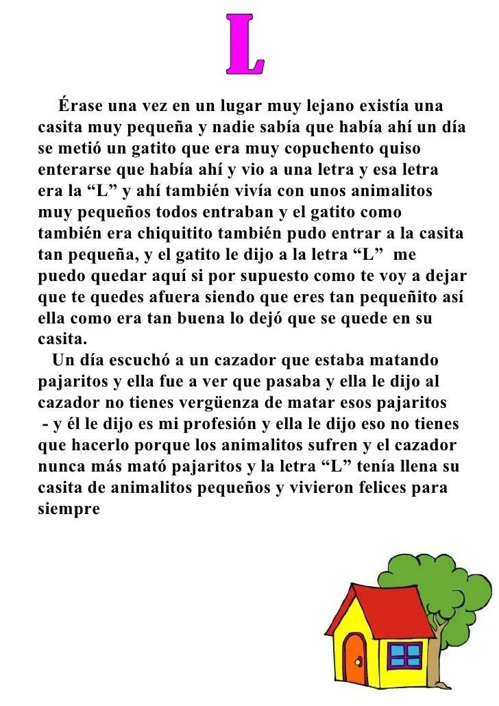 Cuento De La Letra L