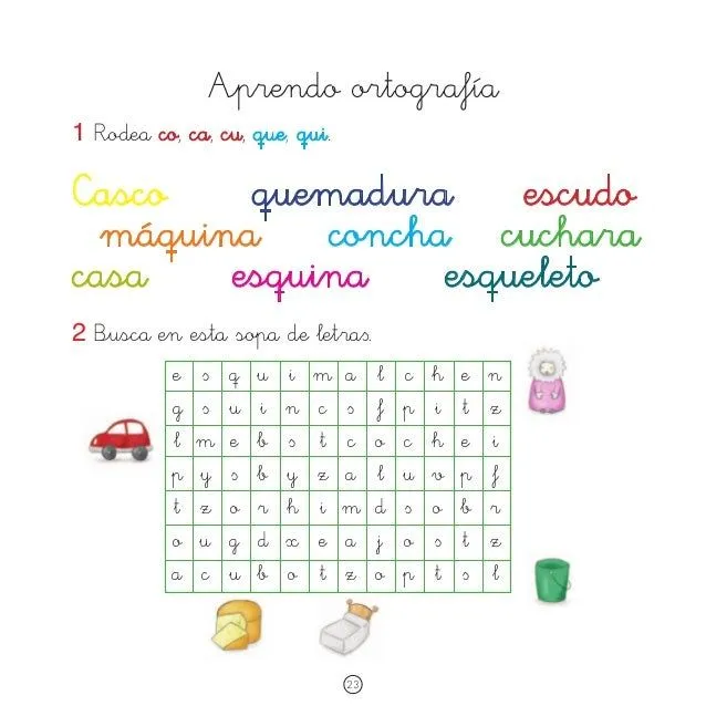 Cuento ortografía ca, co, cu, que, qui