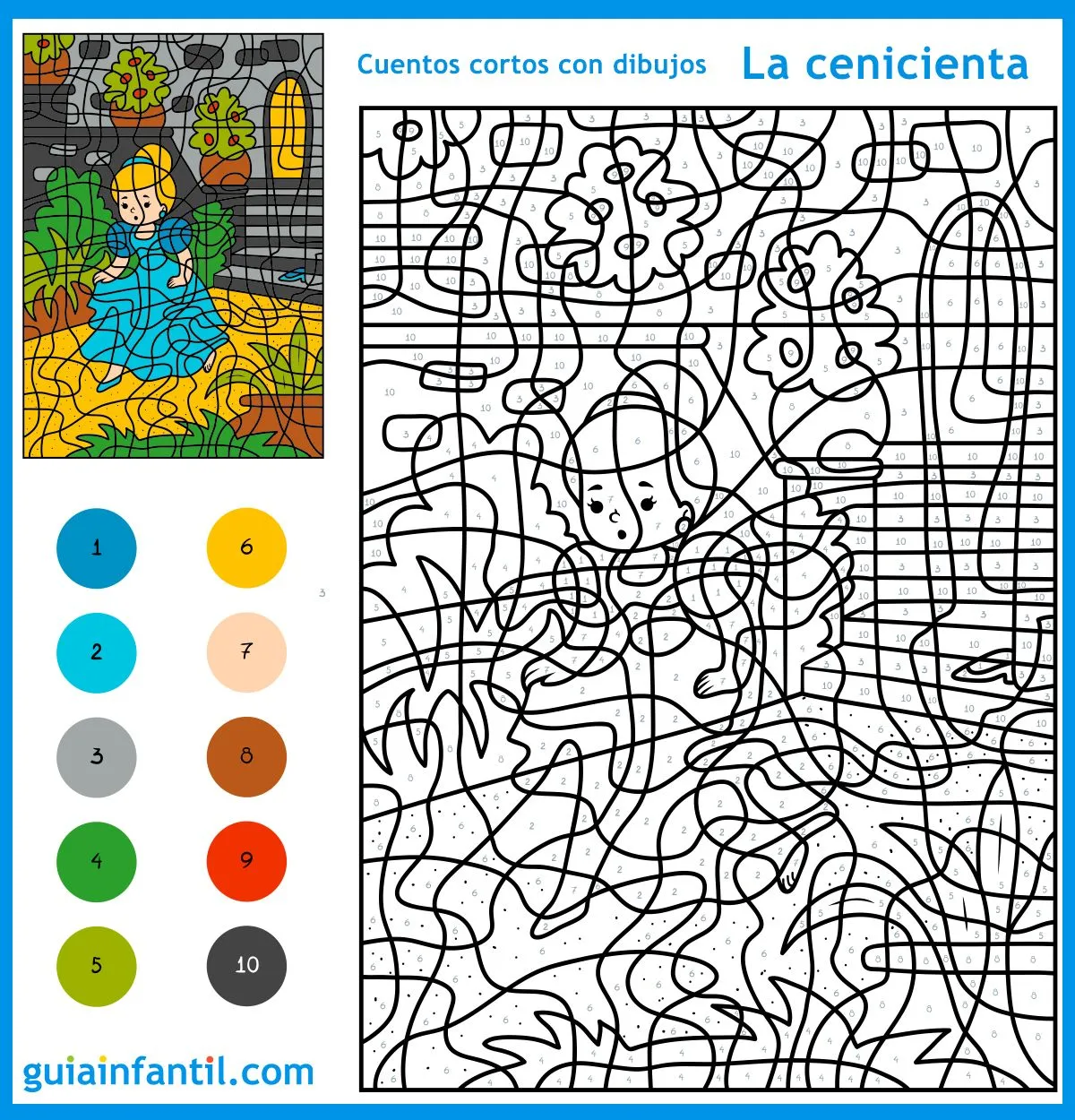 9 cuentos cortos con dibujos e ilustraciones para colorear con niños