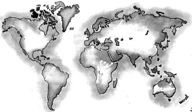 Cuentos de Don Coco: MAPA MUNDI EN BLANCO PARA ESTUDIAR ...