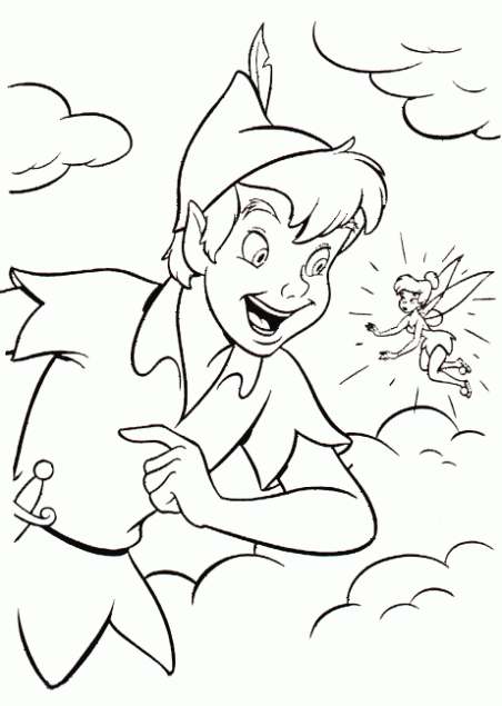Cuentos infantiles: Peter Pan para colorear. Dibujos para imprimir ...