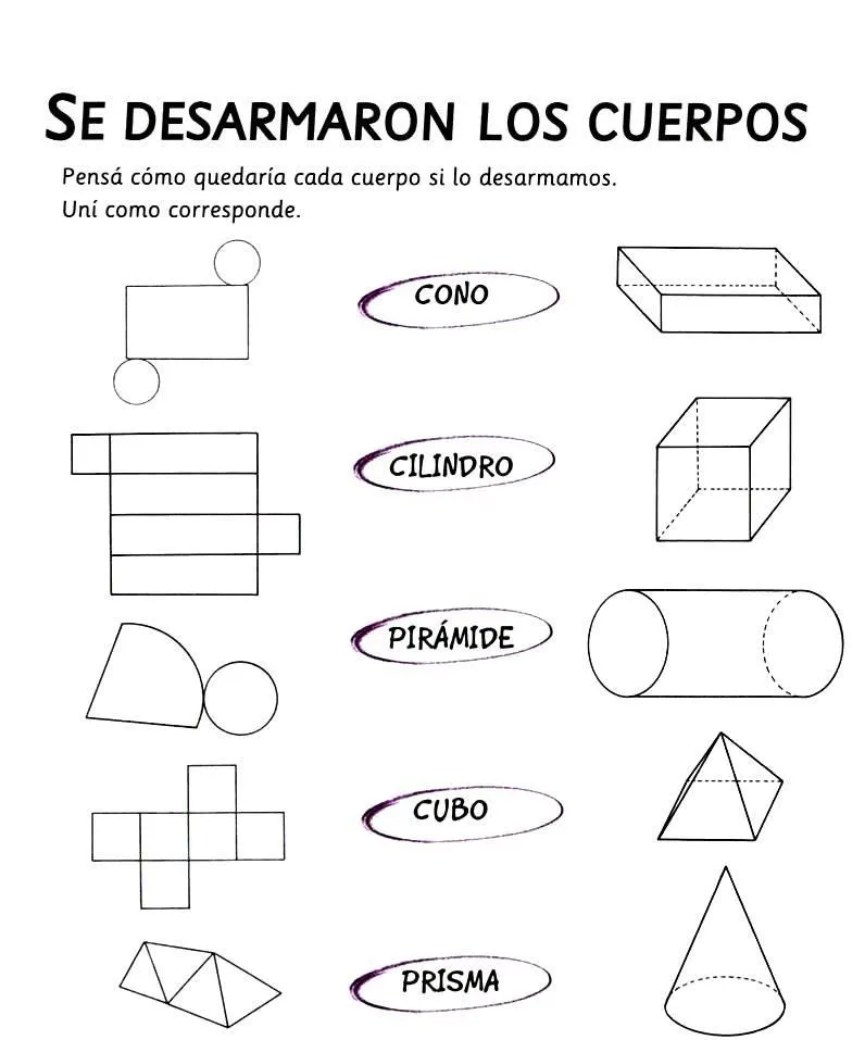 Cuerpos geométricos para imprimir y armar - Imagui