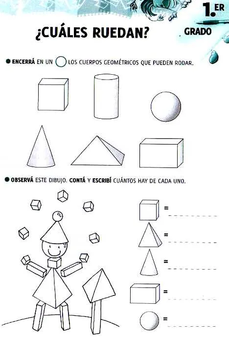 Cuerpos geometricos para colorear - Imagui