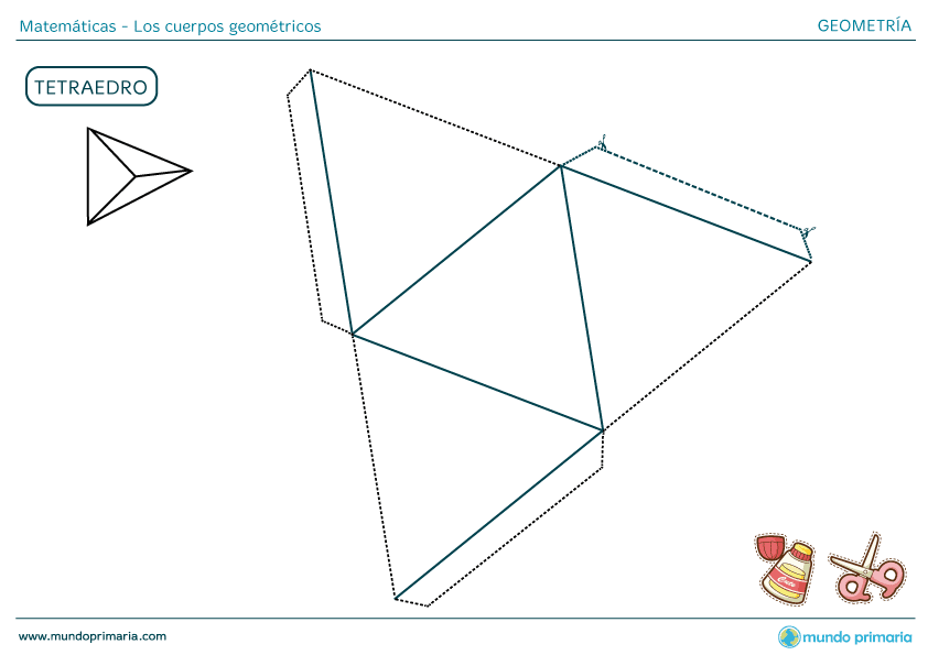 ▷ Cuerpos geométricos para Imprimir: ejercicios, área y volumen