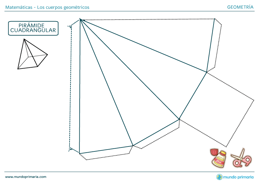 ▷ Cuerpos geométricos para Imprimir: ejercicios, área y volumen