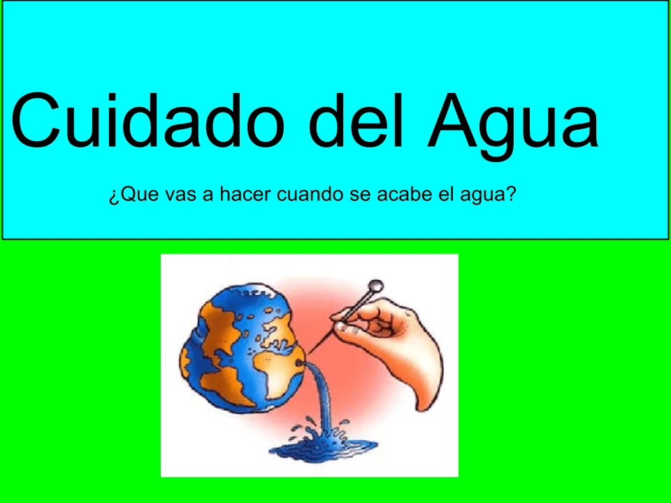 cuidado del agua isaias | carteles proyecto