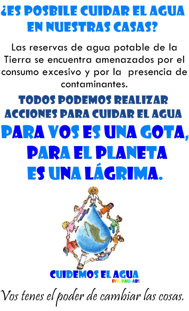 Cuidar el agua: Próximamente este folleto estará circulando por la ...