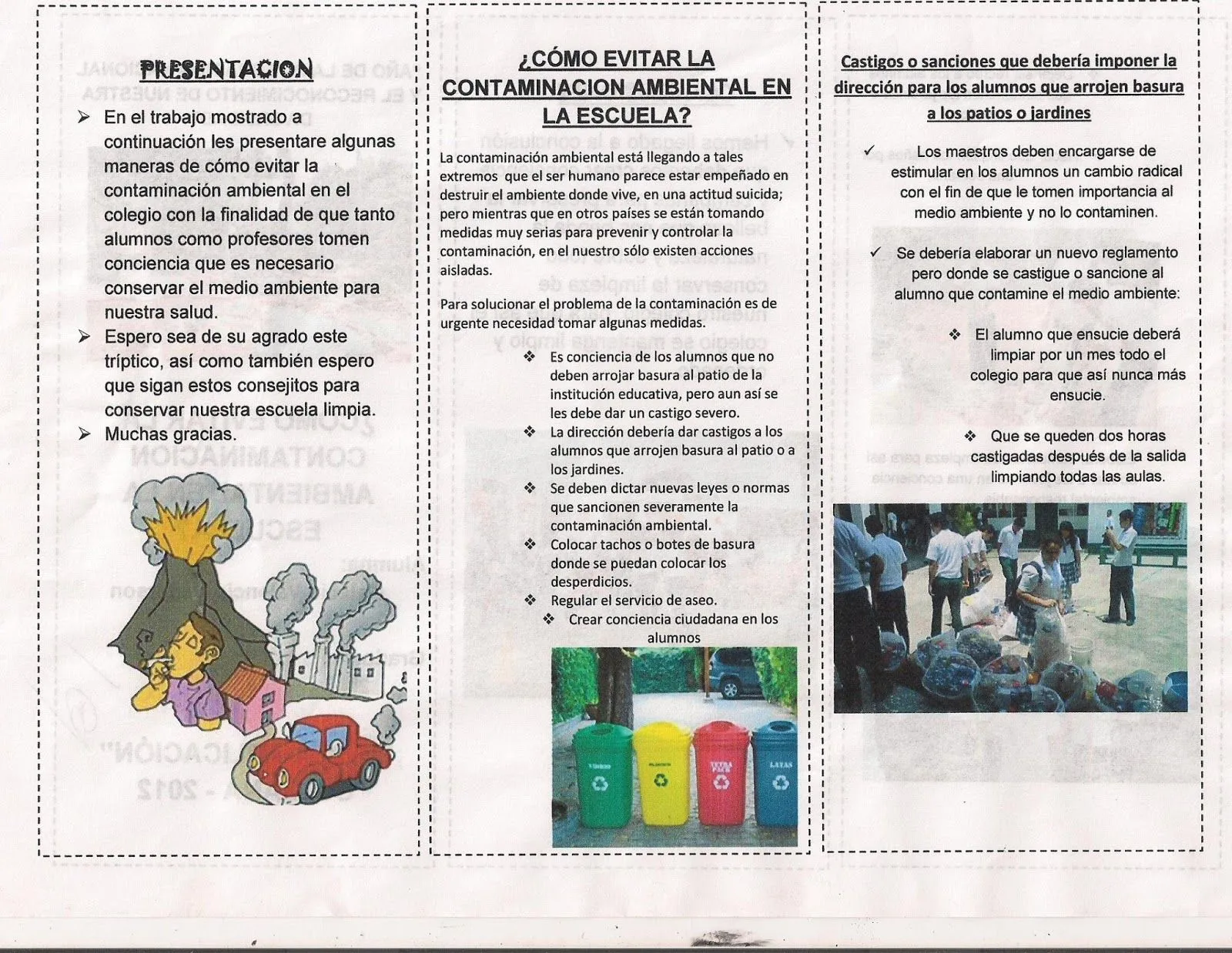 CUIDEMOS NUESTRO MEDIO AMBIENTE DESDE LA ESCUELA